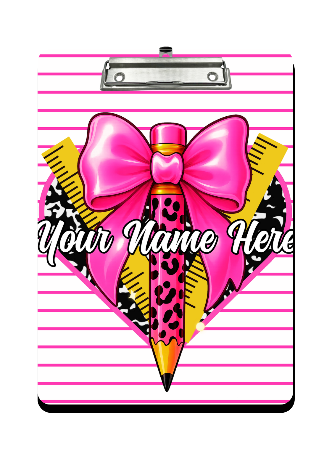 "This Screams PINK" - Personalized Clipboard