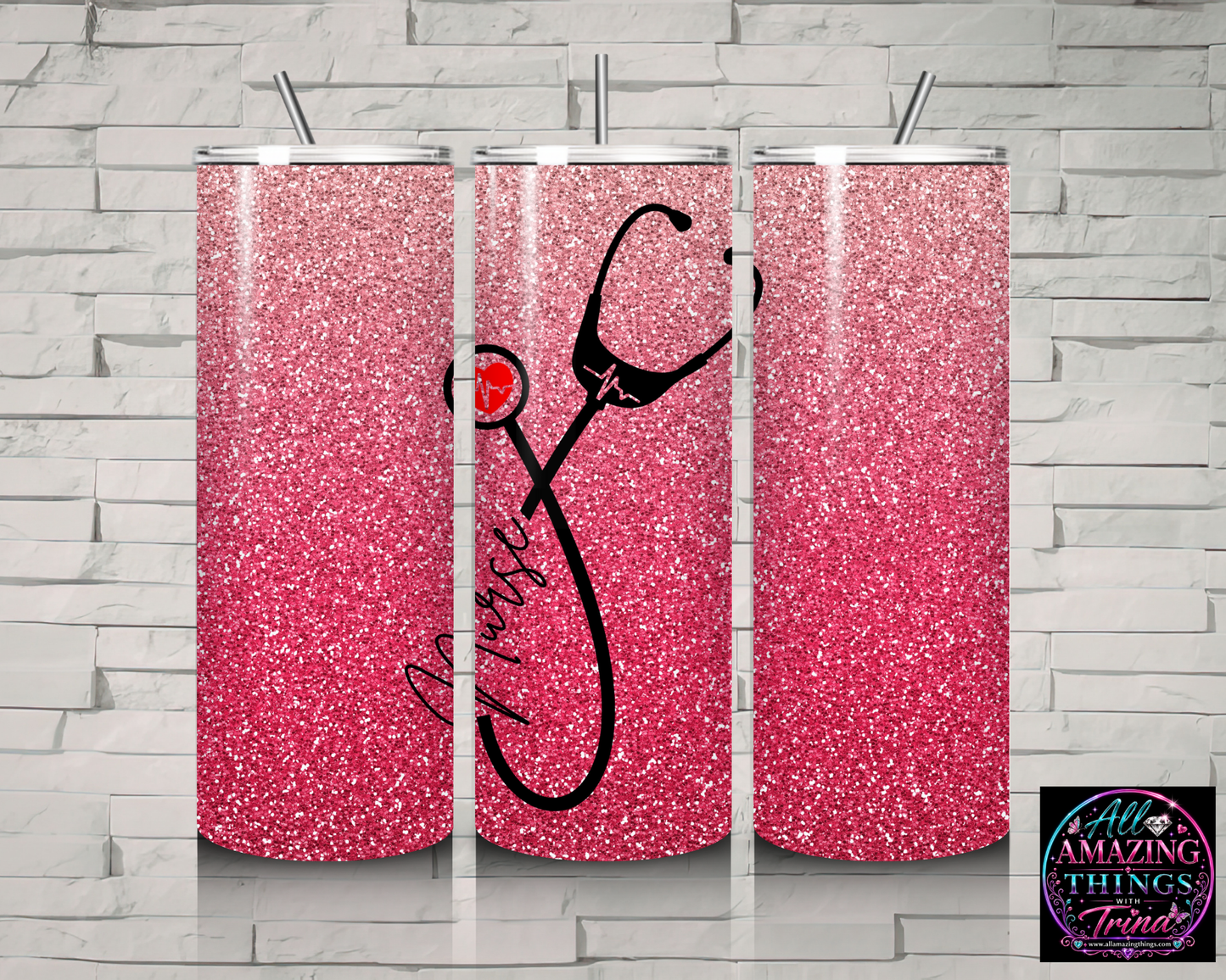 Personalized Nurse "Stethoscope" Tumbler