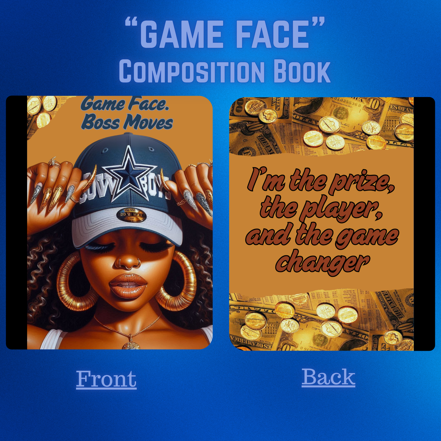 "Game Face" - Composition Book