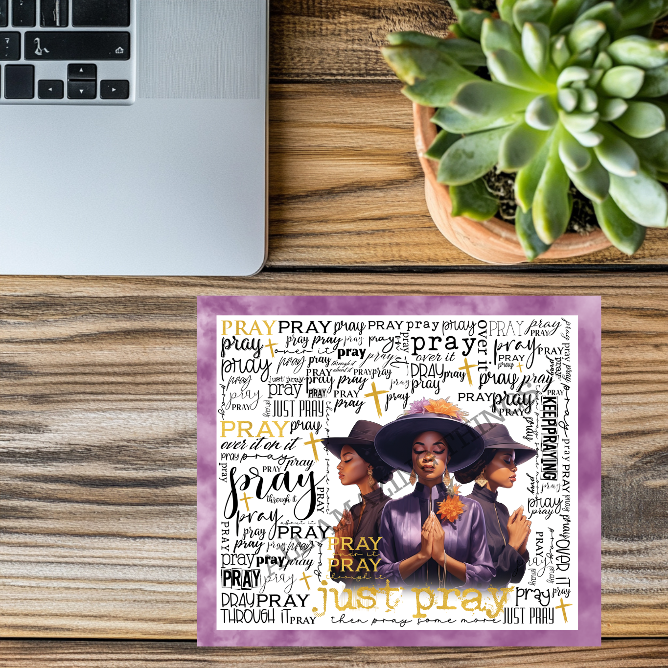 "Praying Women Trio" - Mousepad
