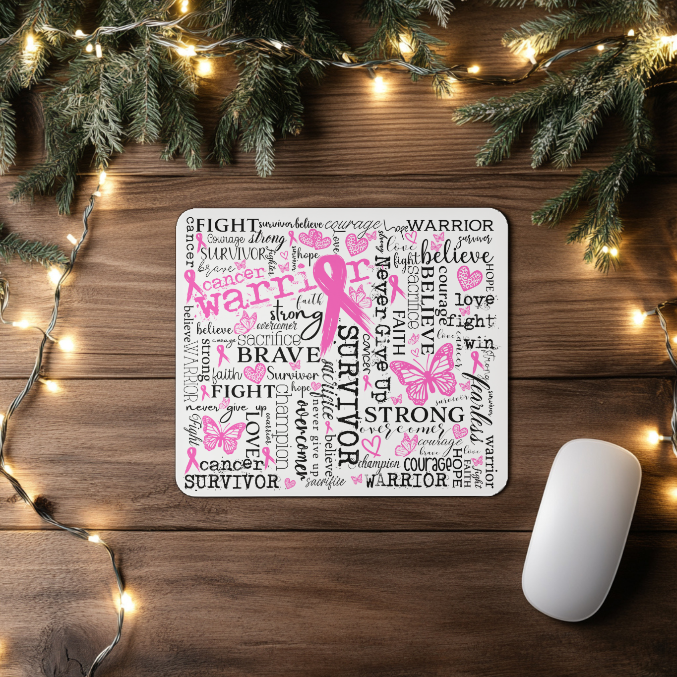 "Cancer Awareness Affirmations" - Mousepad