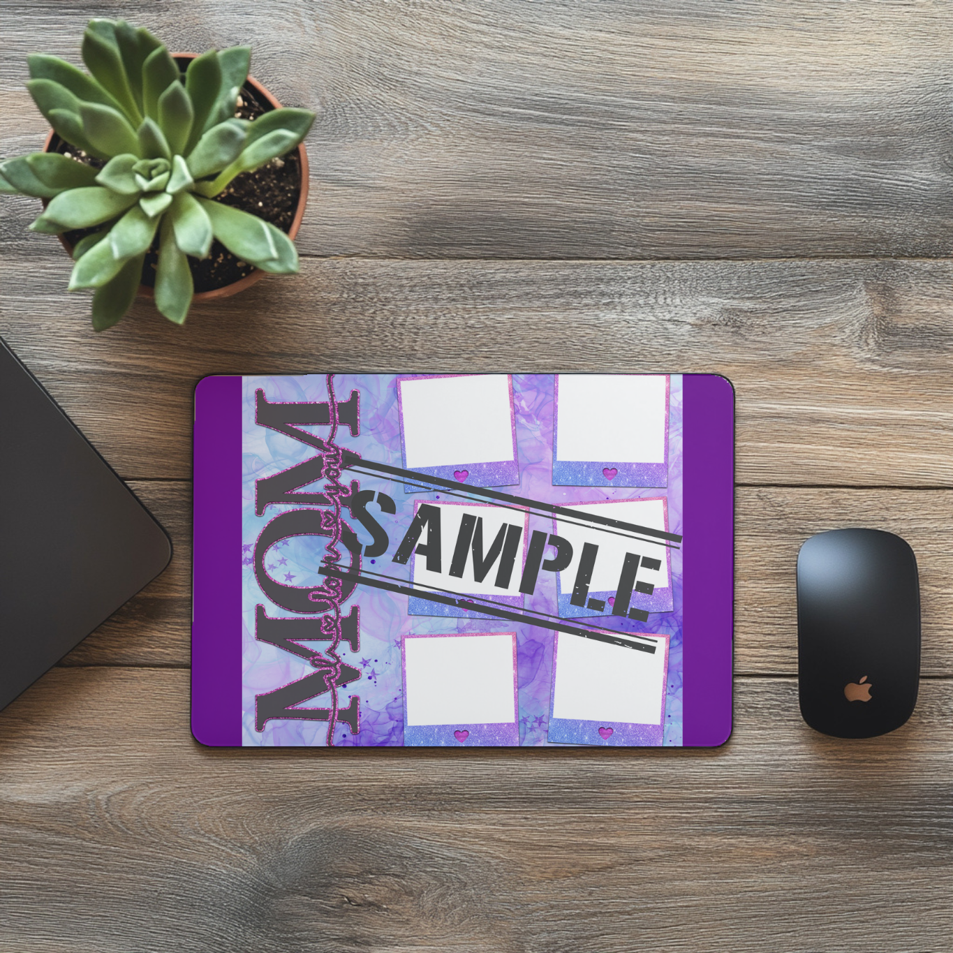 Personalized "MOM" Mouse Pad