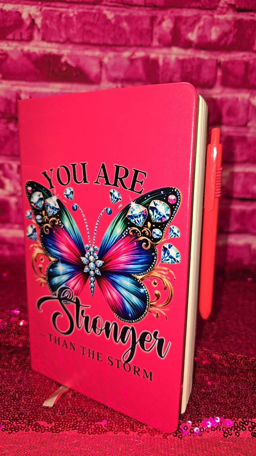 "You are Stronger Than the Storm" Blank Notebook