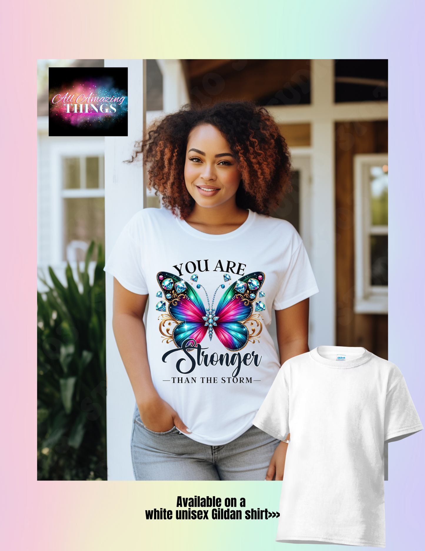 "You are Stronger Than the Storm" t-shirt