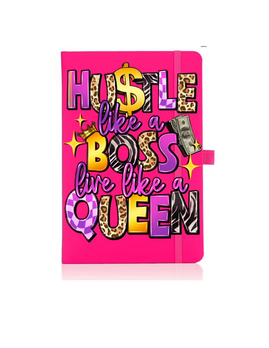 "Hustle Like a Boss" Blank Notebook