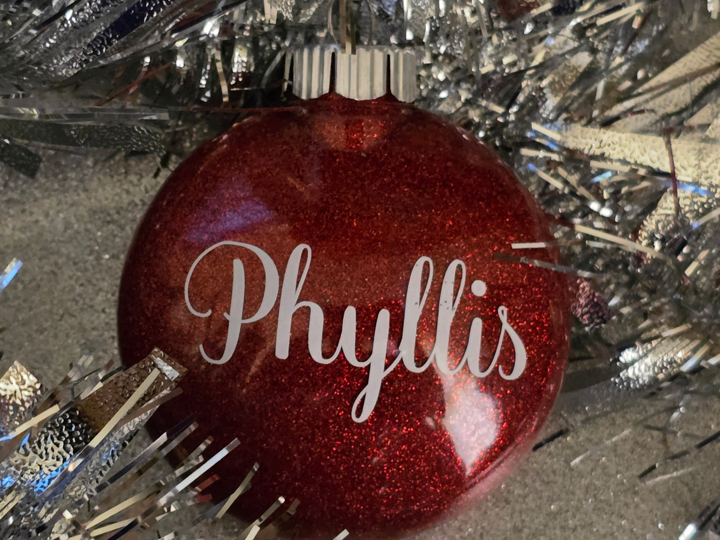 Glitter "Disc" Ornament