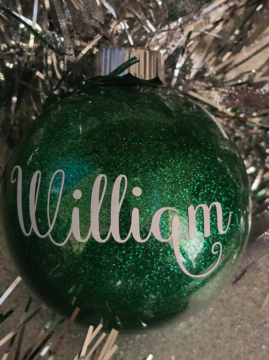 Glitter "Round" Ornament