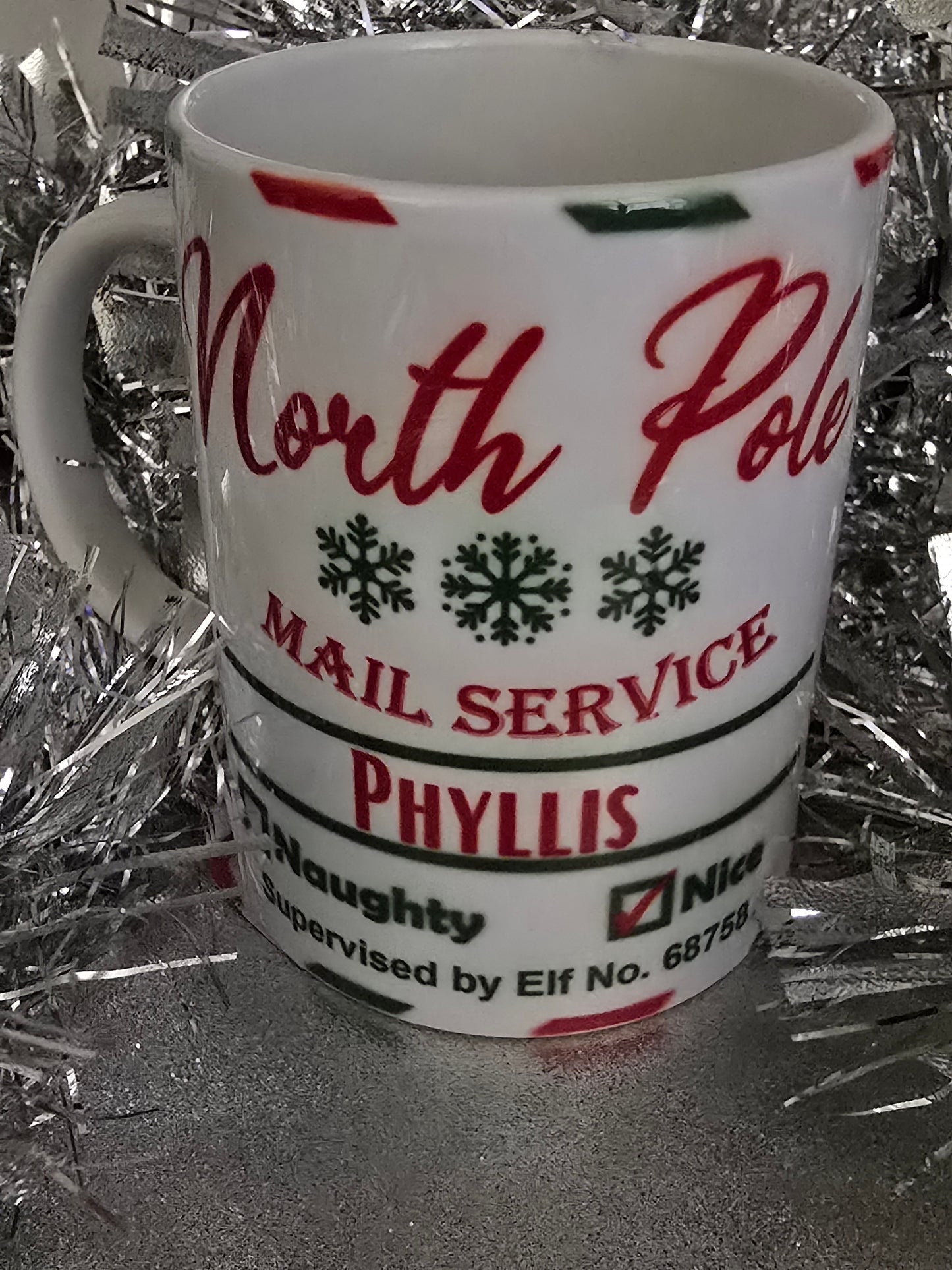"North Pole" Personalized Mug