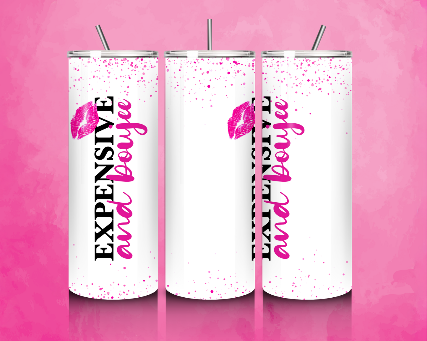 "Expensive and Boujee" Crowned Tumbler