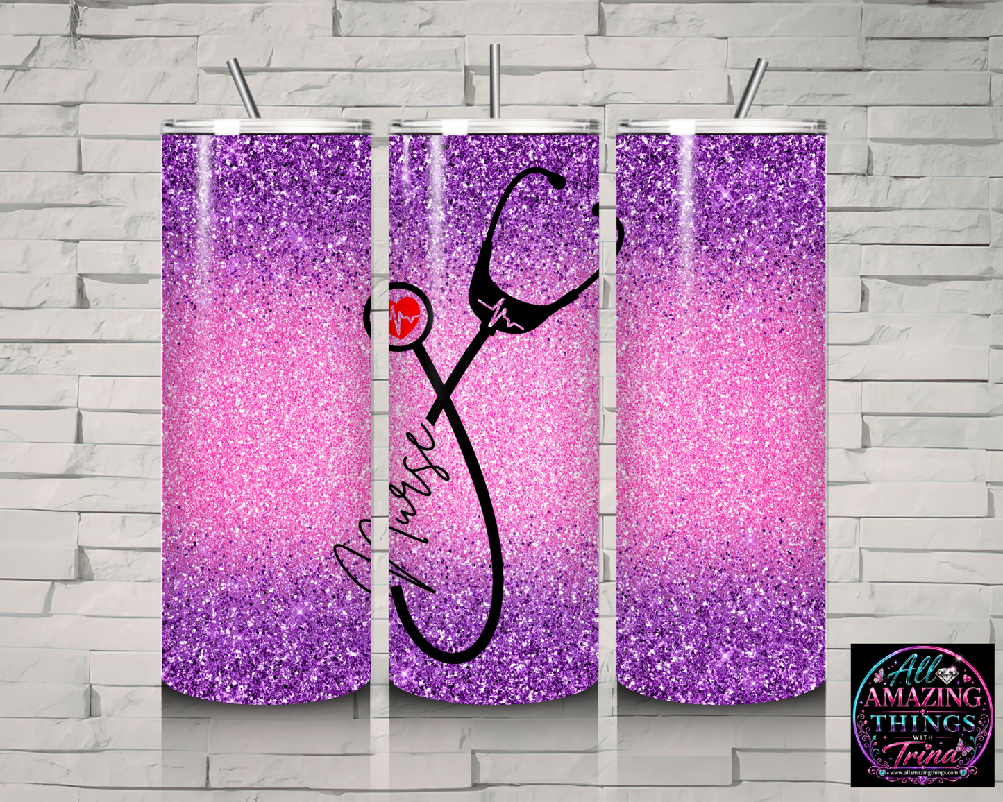 Personalized Nurse "Stethoscope" Tumbler