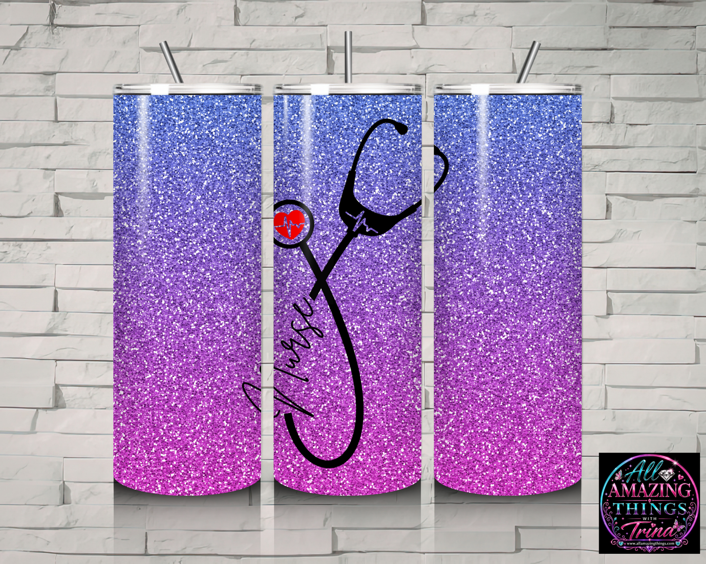 Personalized Nurse "Stethoscope" Tumbler
