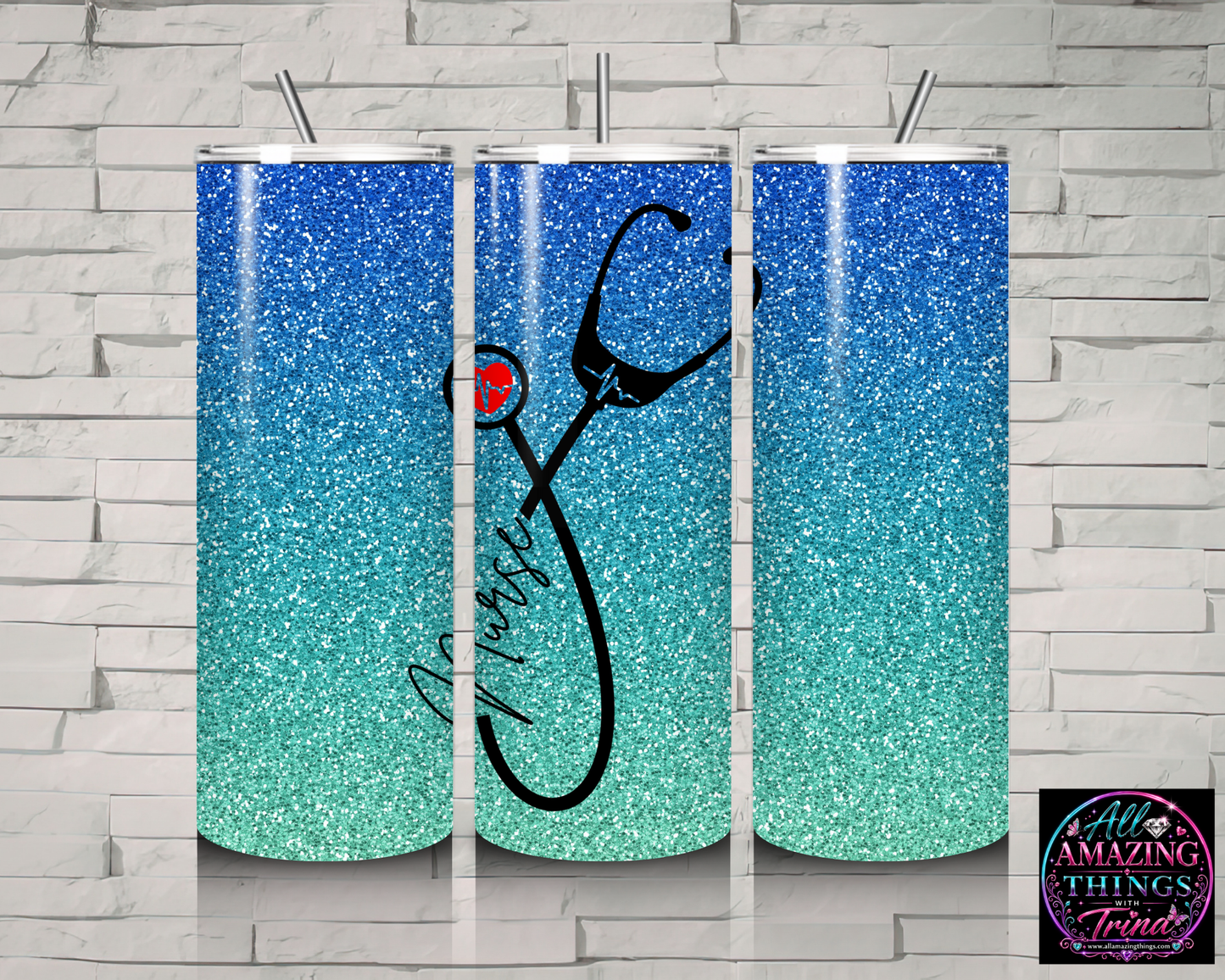 Personalized Nurse "Stethoscope" Tumbler