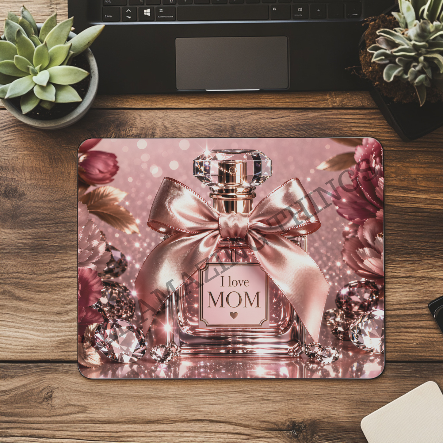 "I LOVE MOM" - Mousepad