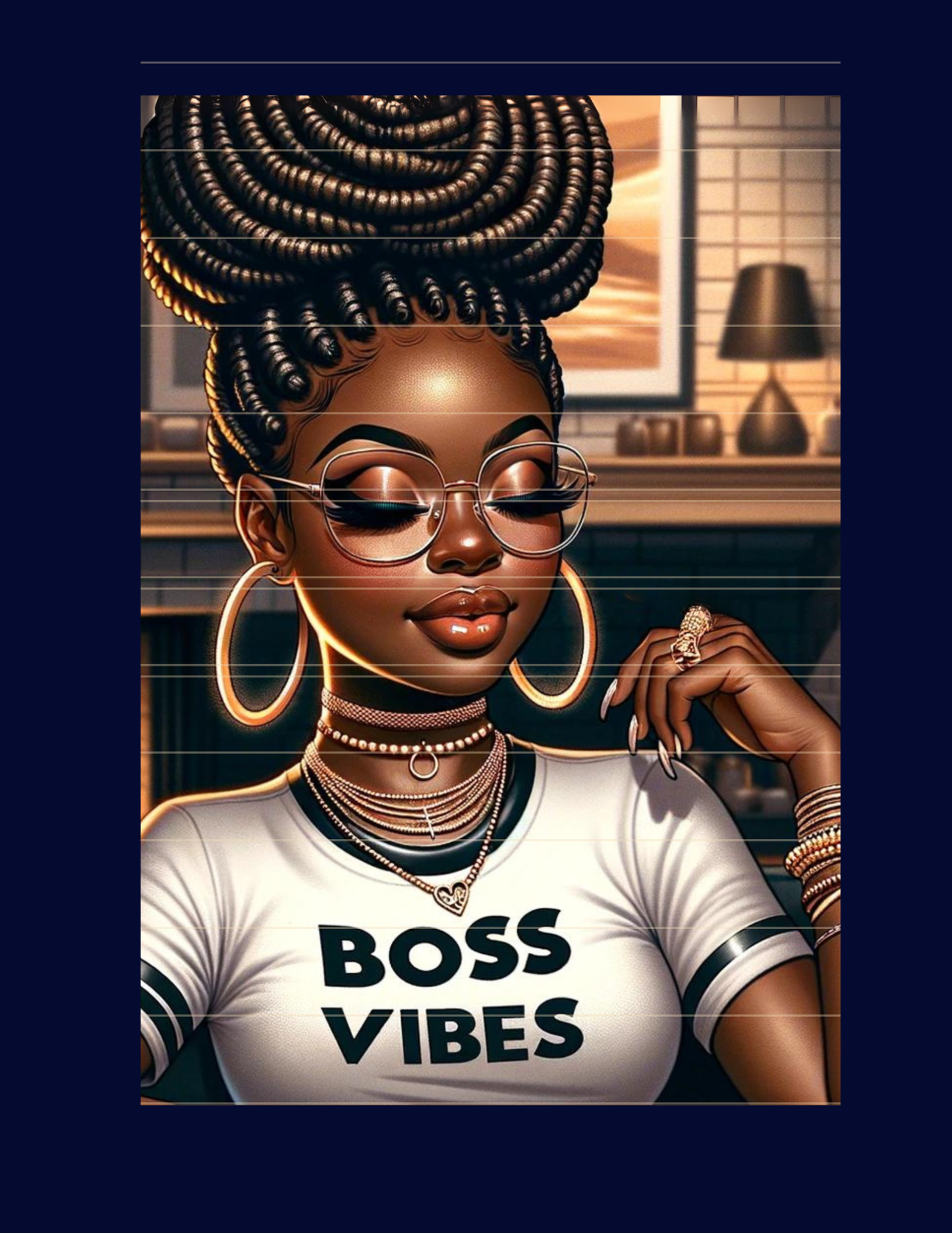 "Boss Vibes" Spiral Notebook