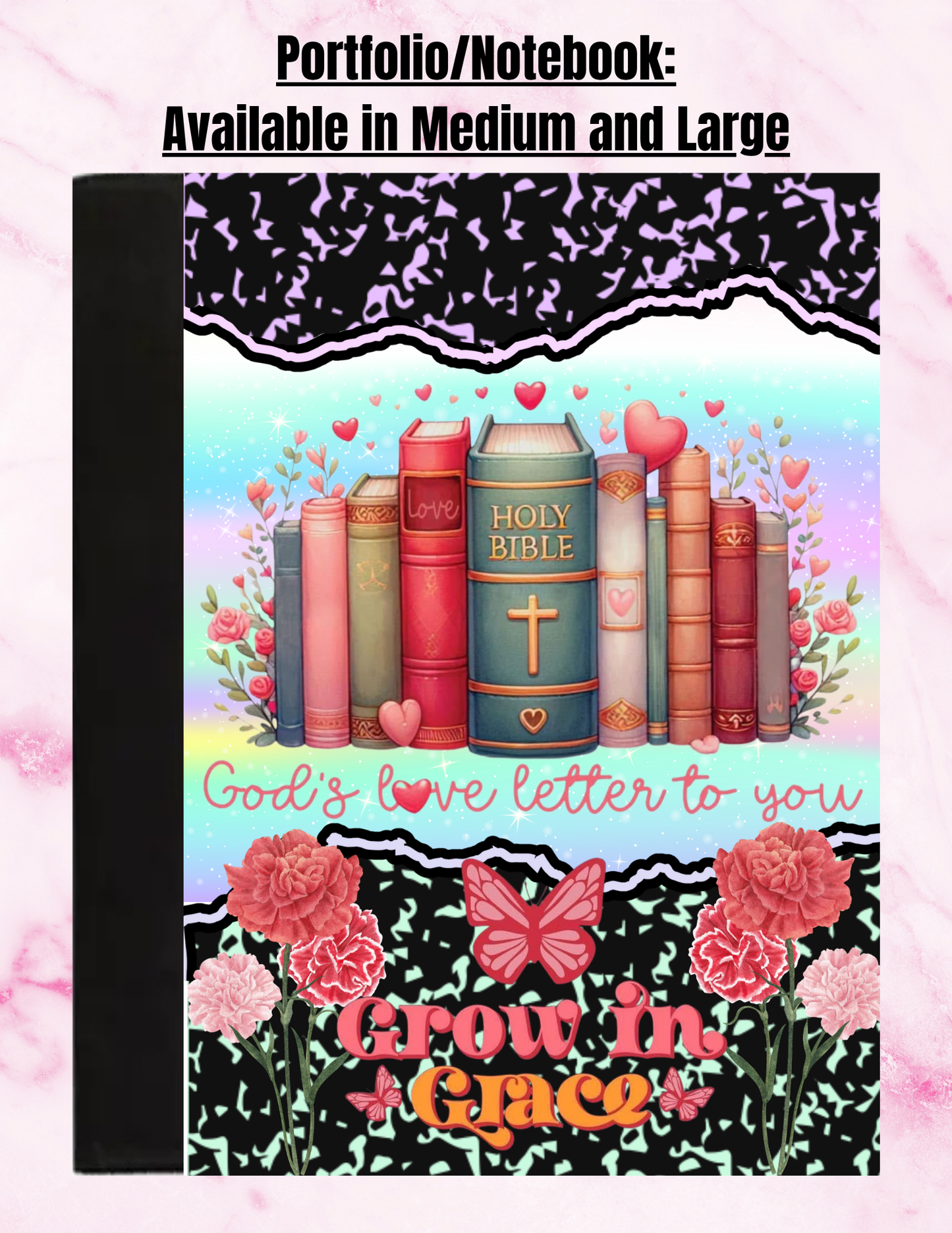 "God's Love Letters to You" - Medium Sized Notepad Portfolio