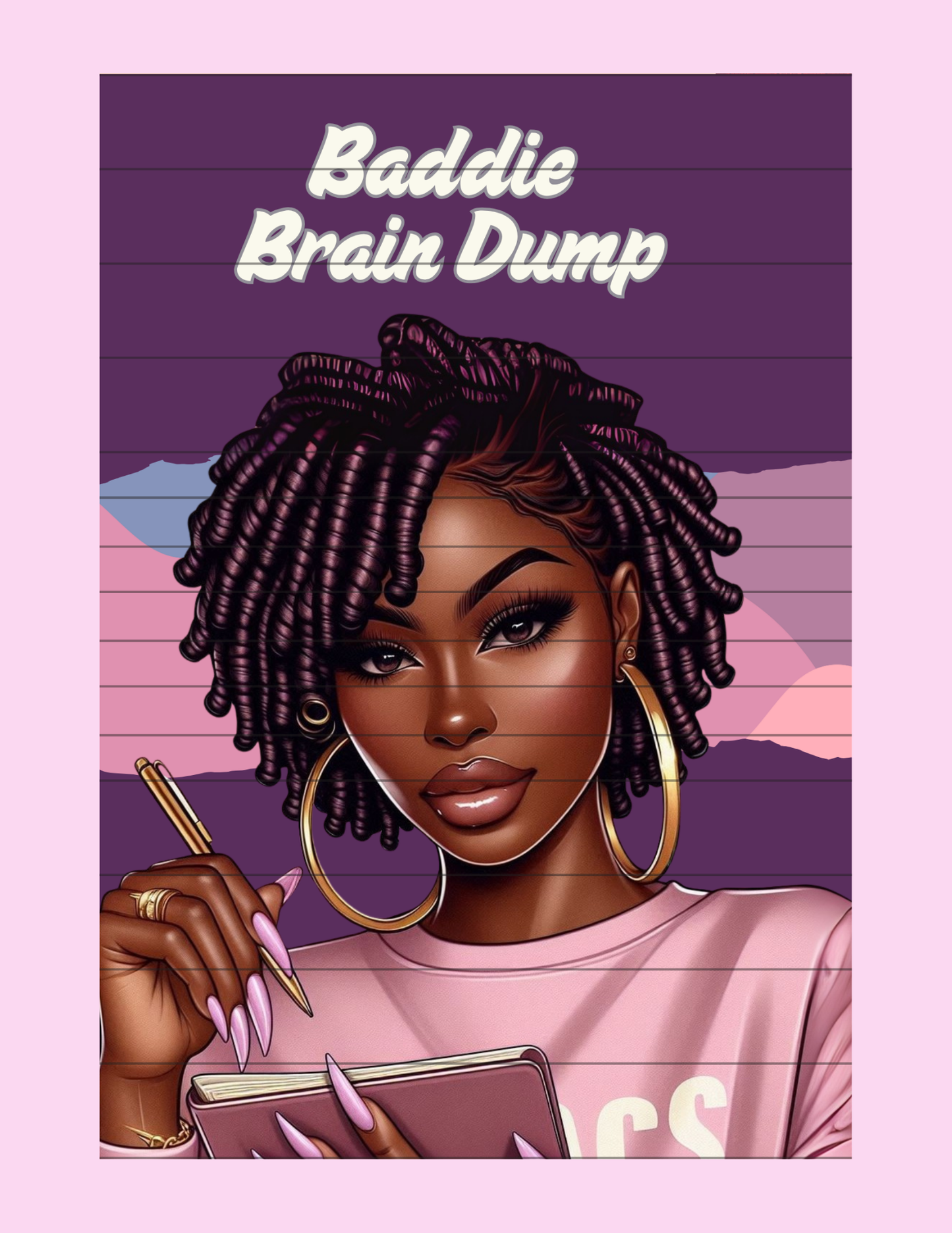 "Baddie Brain Dump" Spiral Notebook