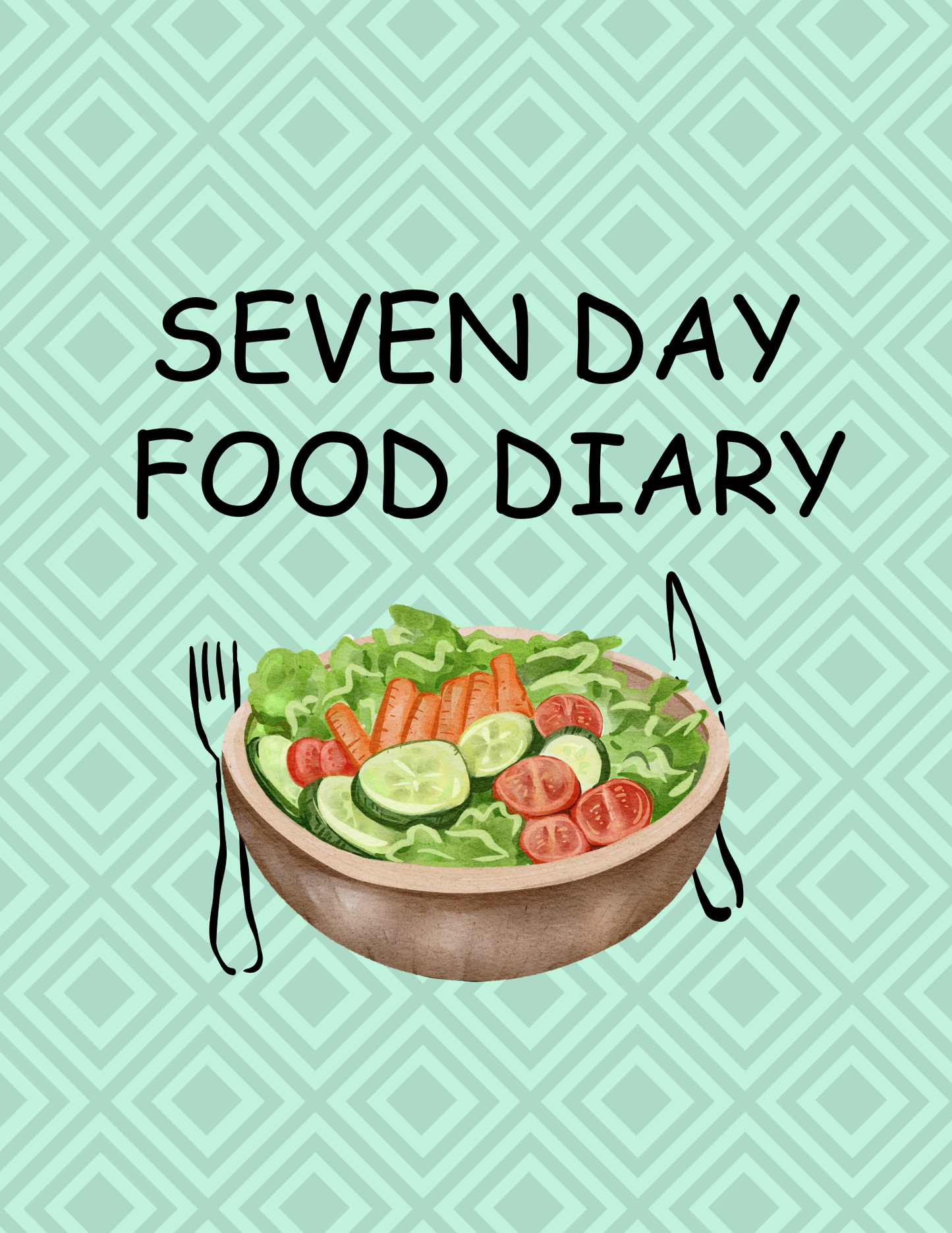 Seven Day Food Diary (Digital Download)