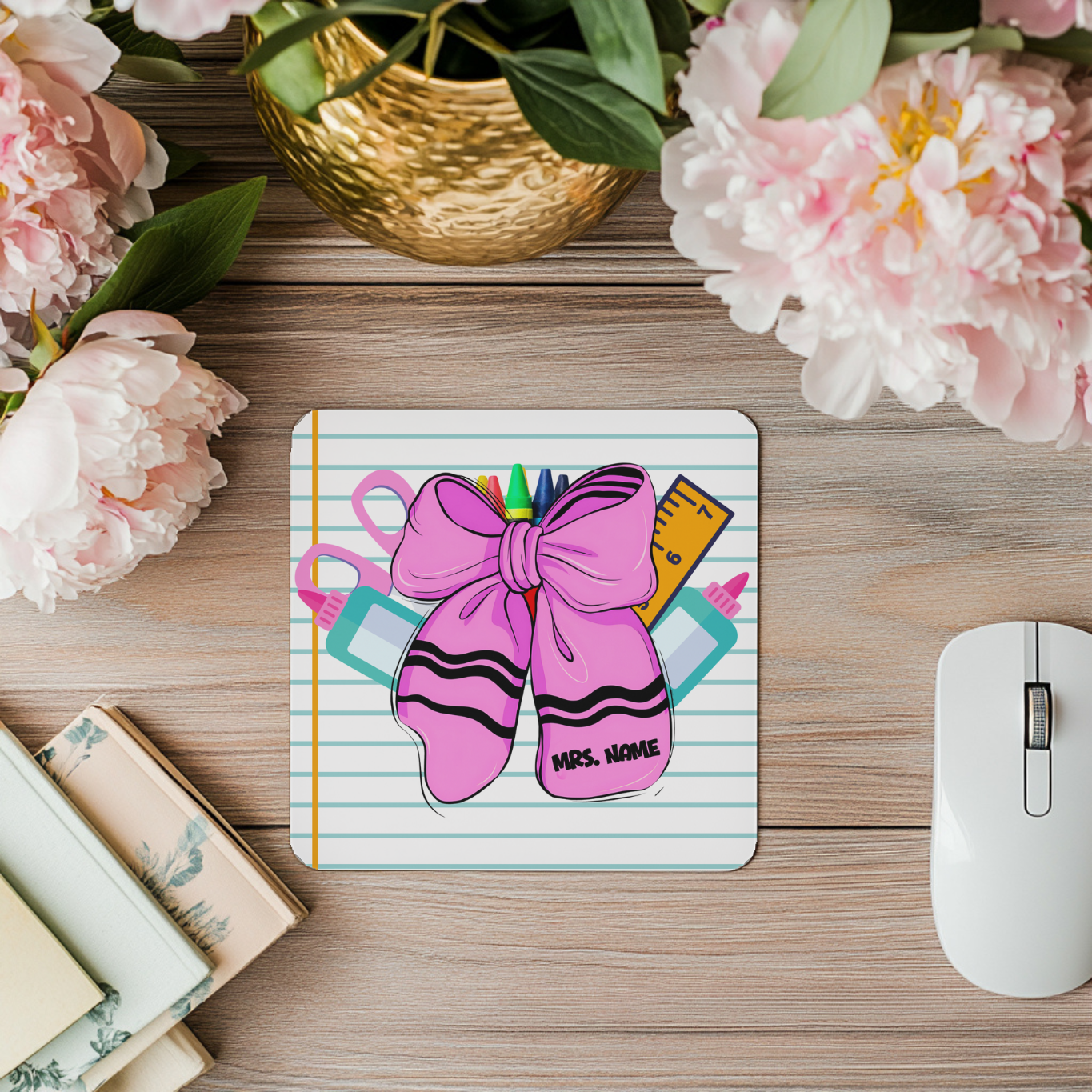 "It's a Crayon Bow" - Personalized Mouse Pad
