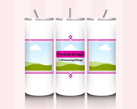 Personalized "FREESTYLE DESIGNED" Photo Tumbler