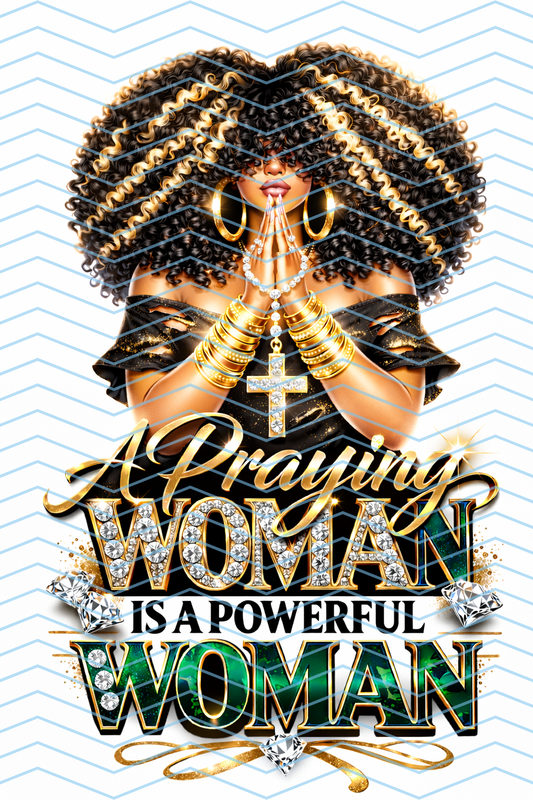 A PRAYING WOMAN - GREEN - STYLE OO1 (DIGITAL)
