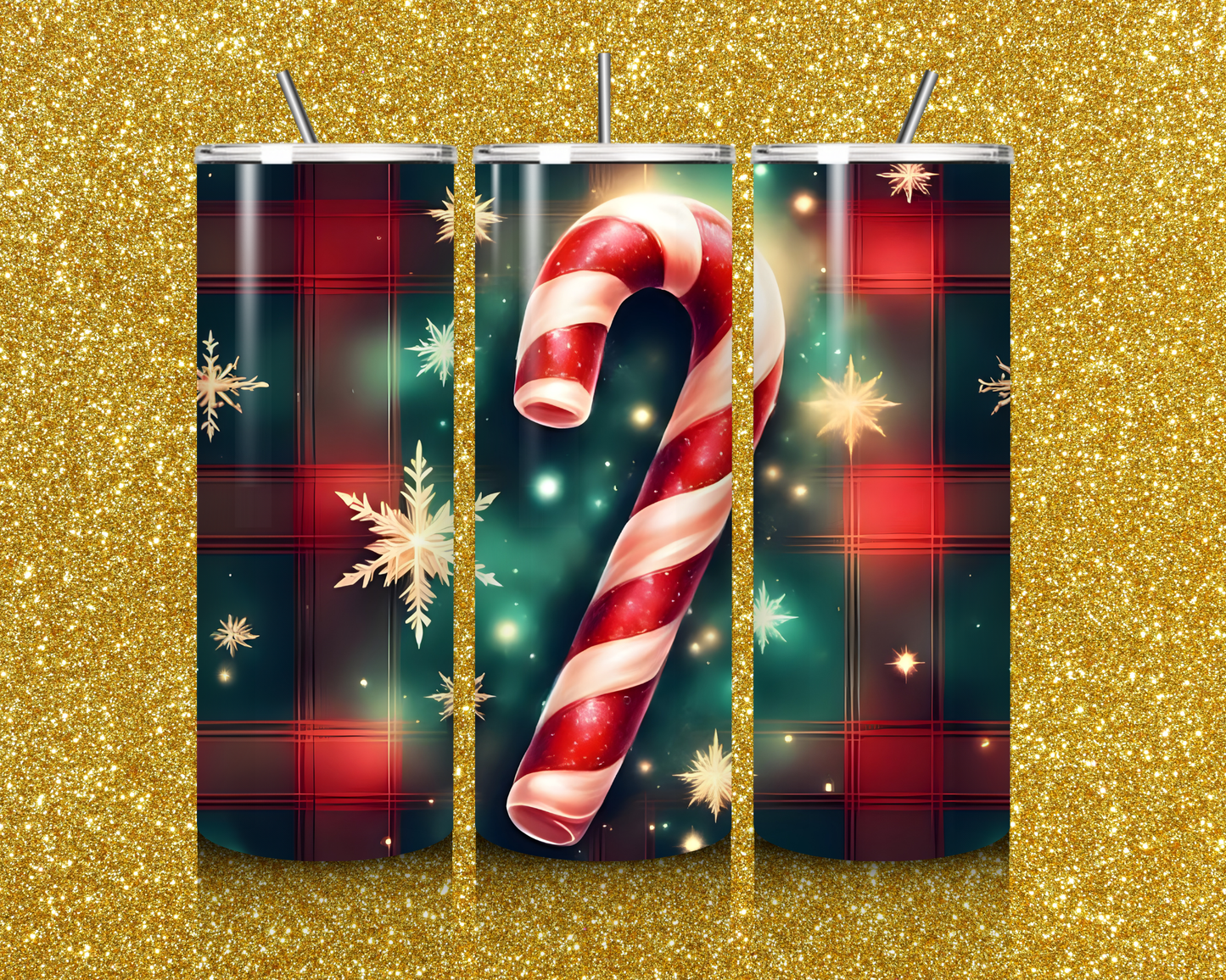 Christmas Candy Cane Tumbler