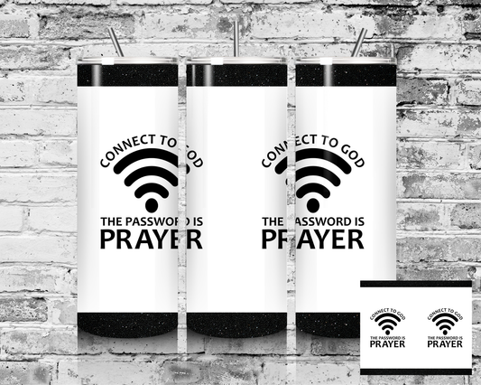 "Connect to God" Tumbler - Black