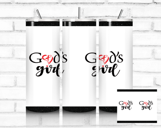 "God's Girl" Tumbler - Black