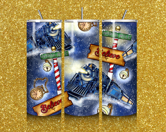 Christmas "BELIEVE" Tumbler