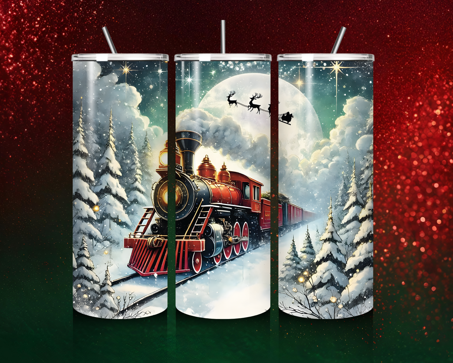 Christmas Train Tumbler