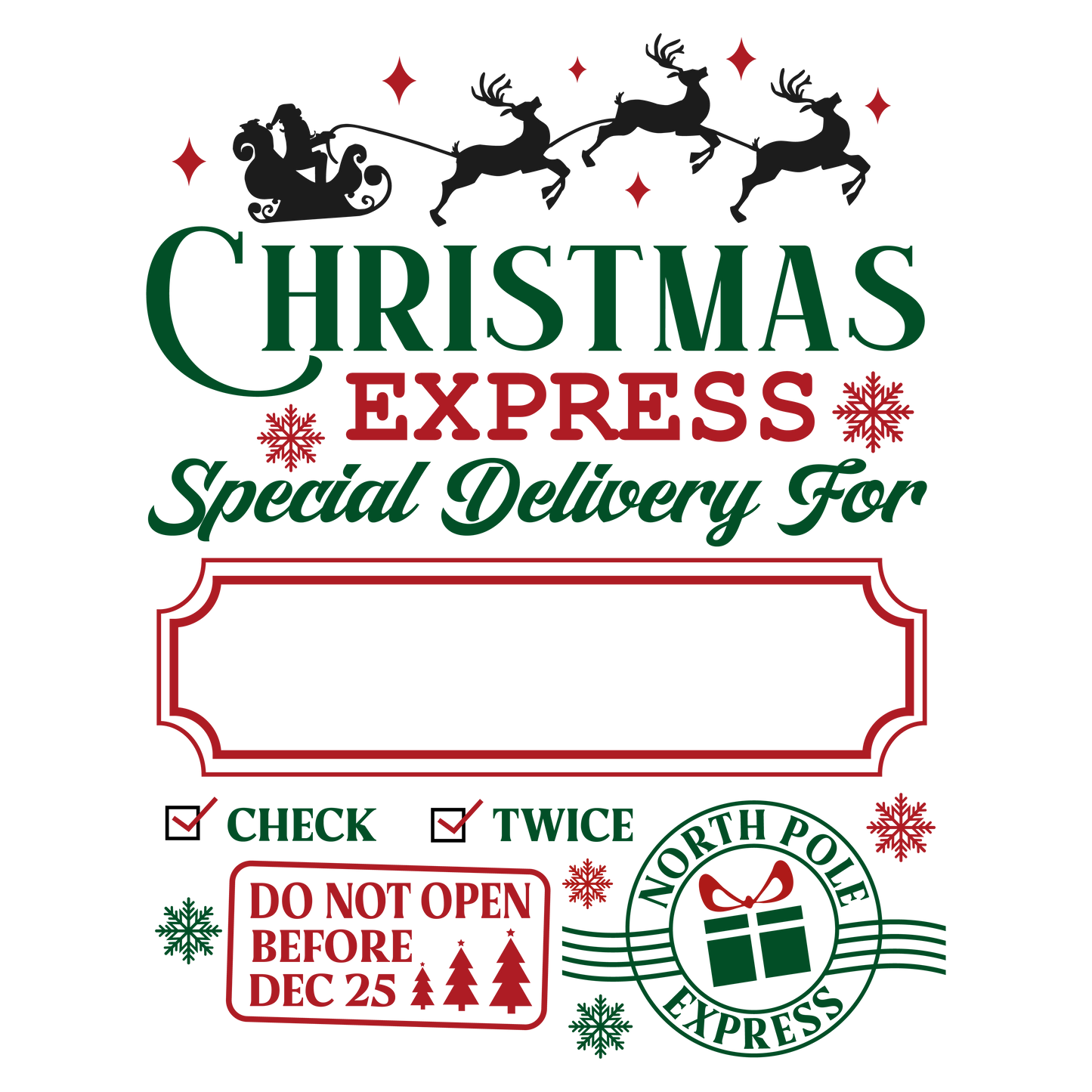 Personalized Santa Sacks