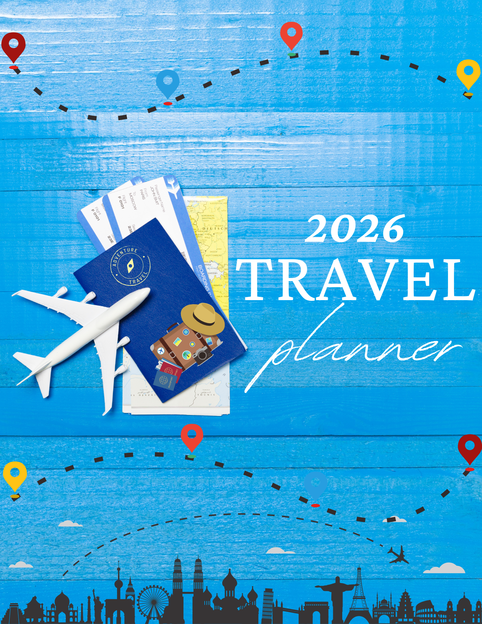 Travel Planner 2026 Digital Download All Amazing Things DIGITAL 