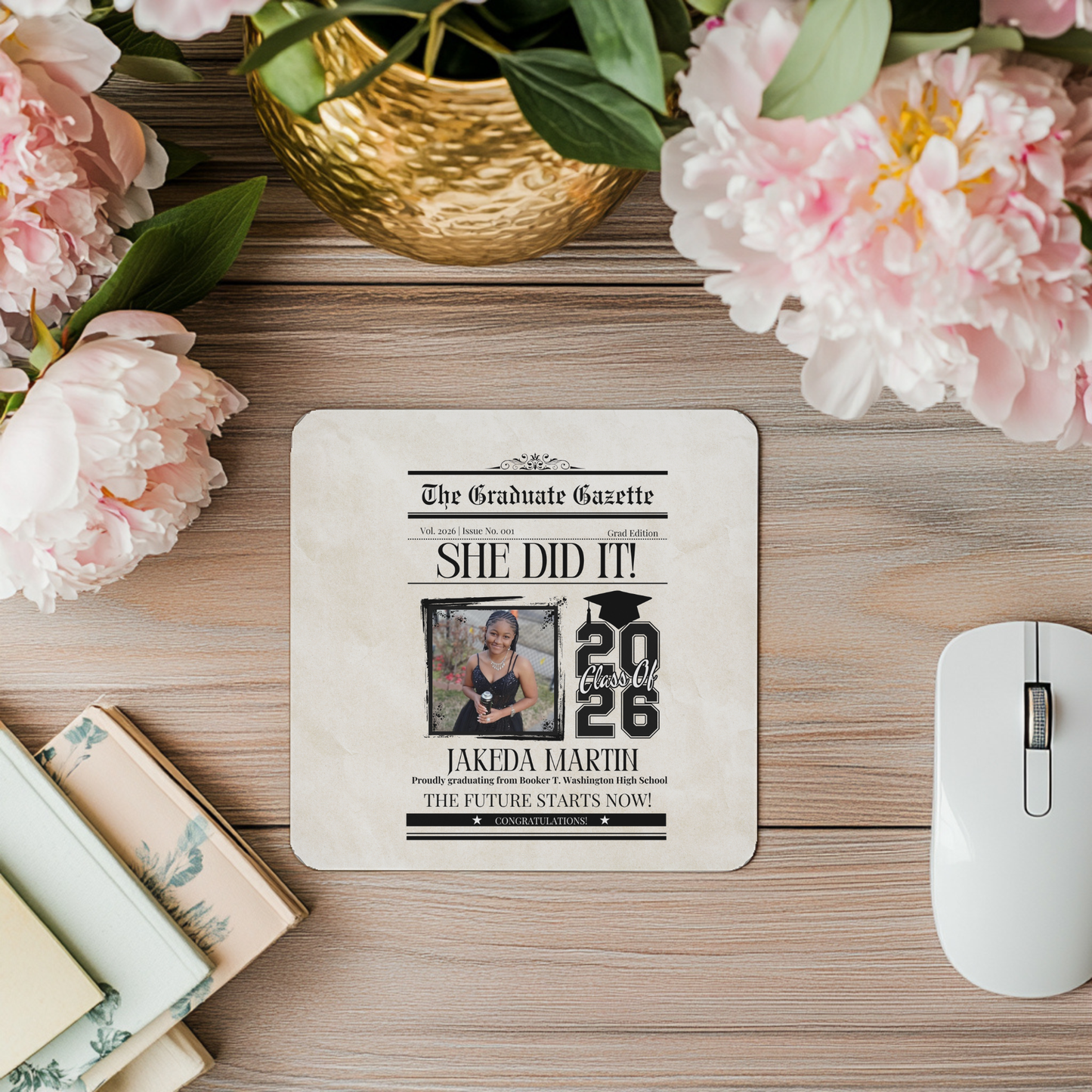 GRAD 2026 MOUSEPAD - NEWSPAPER STYLE