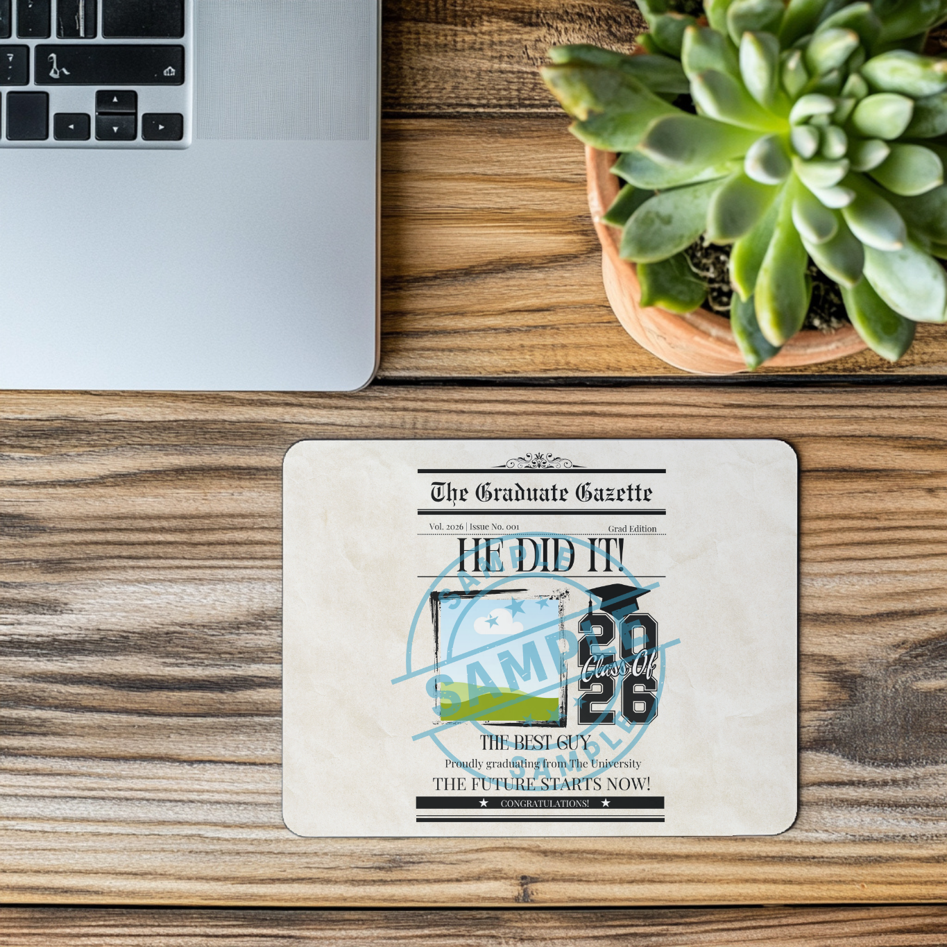 GRAD 2026 MOUSEPAD - NEWSPAPER STYLE