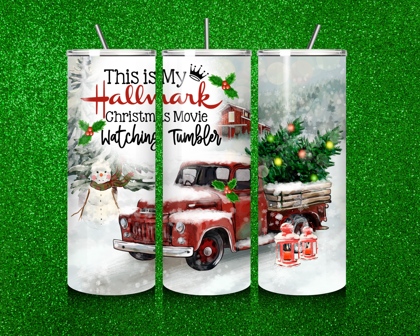 "Christmas movie watching tumbler" Tumbler