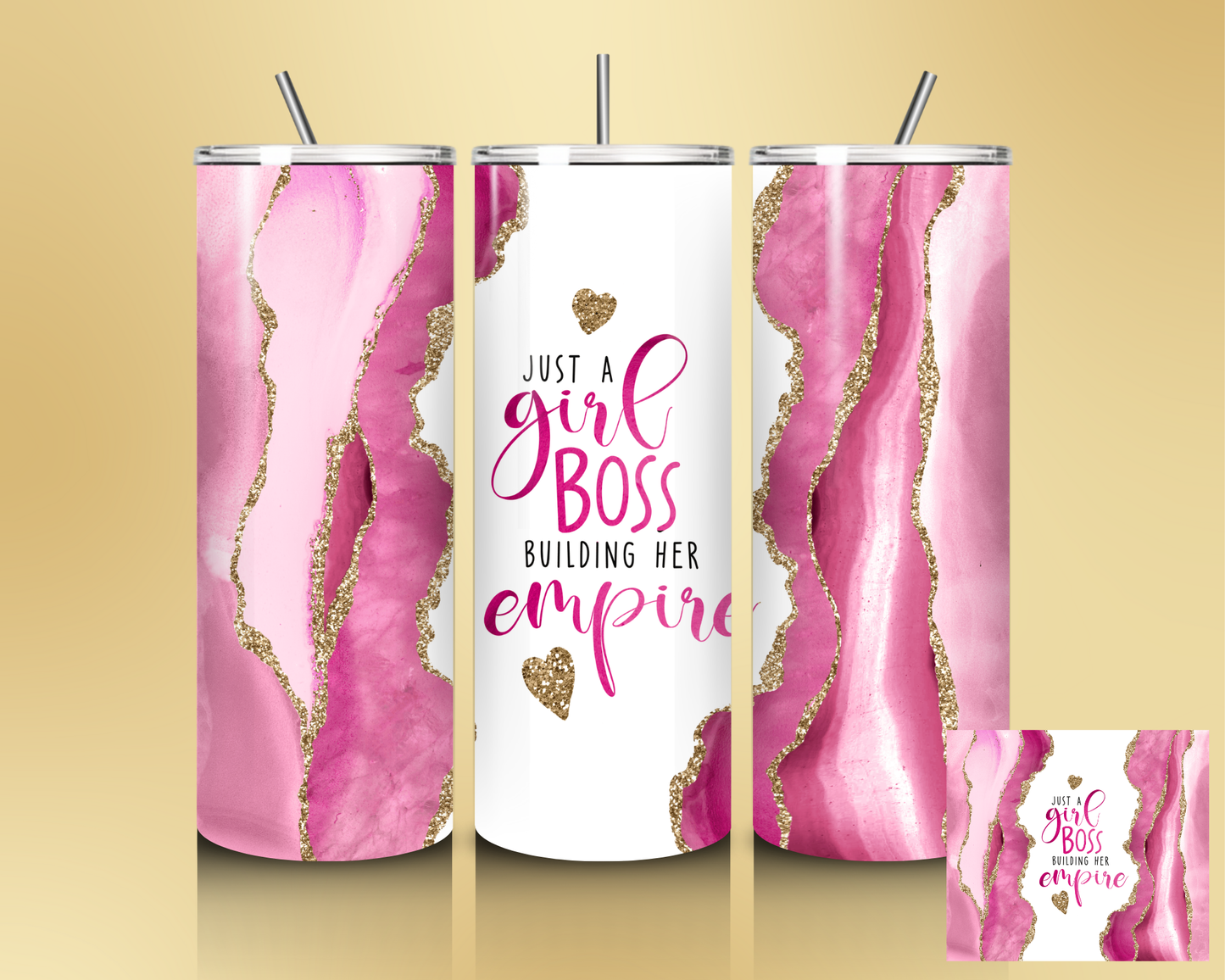 "Just a Girl Boss" Tumbler