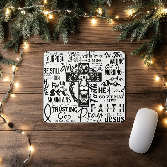 "Man of Faith" Mousepad