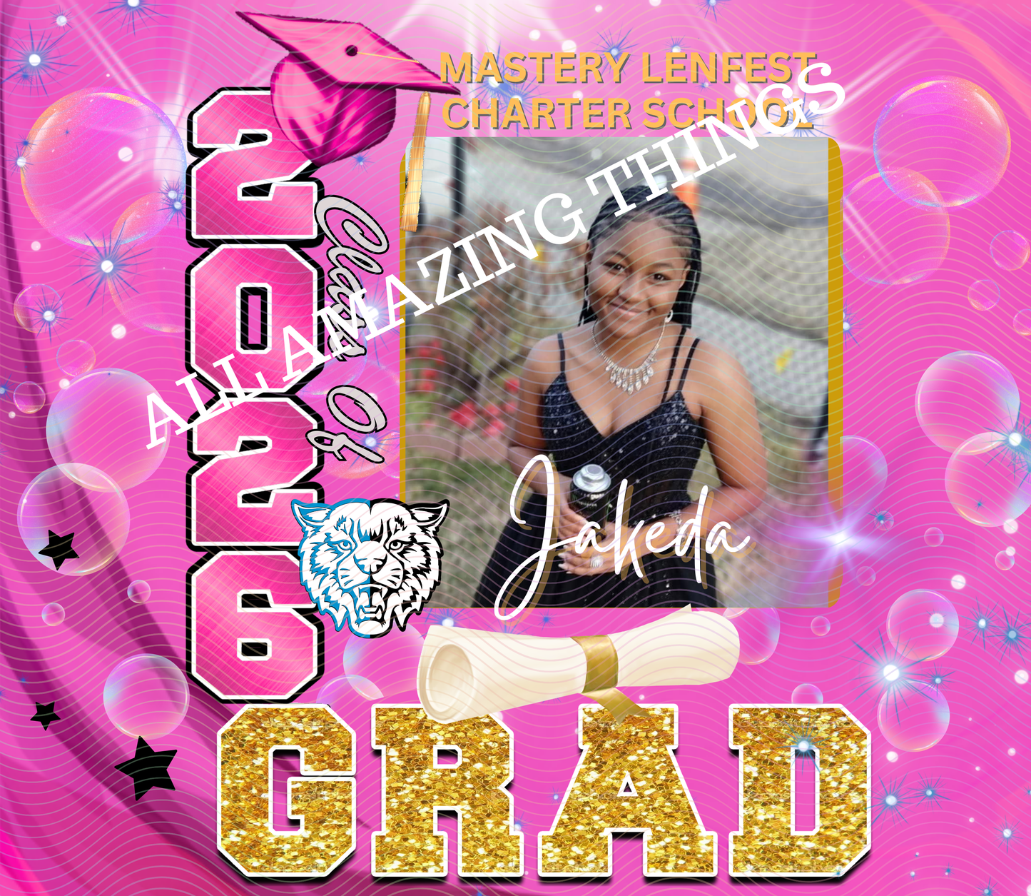 Grad 2026 Personalized Composition Notebook