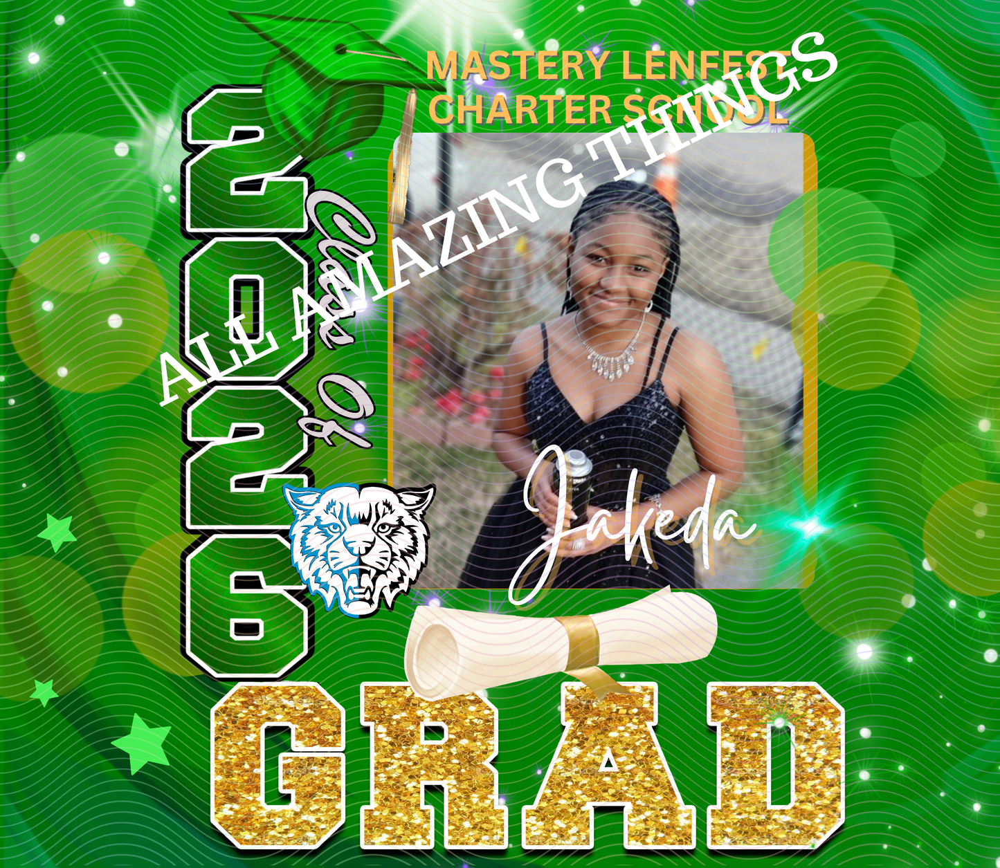 Grad 2026 Personalized Composition Notebook