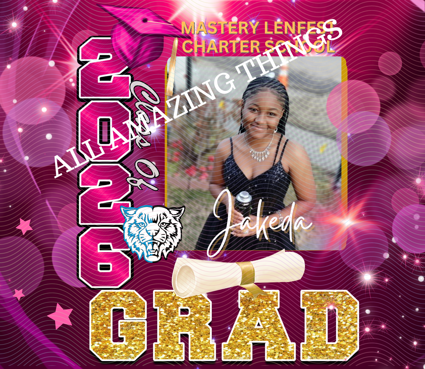 Grad 2026 Personalized Composition Notebook