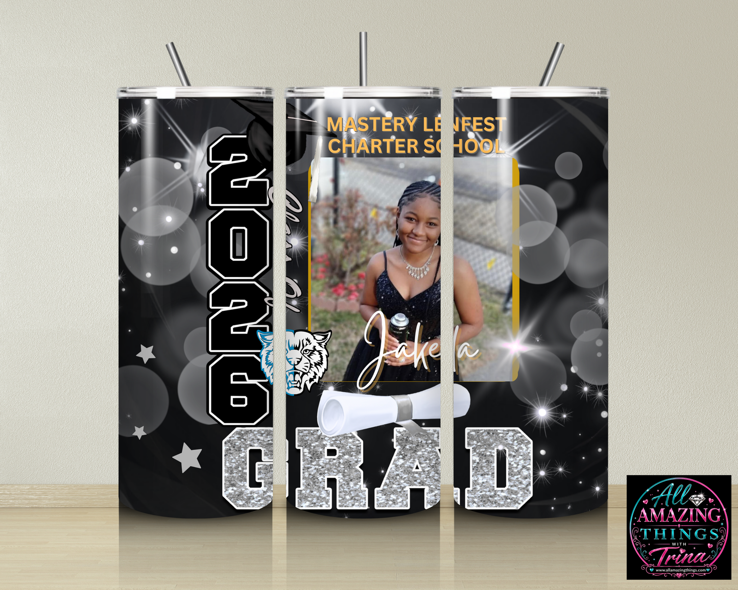 PERSONALIZED GRAD 2026 TUMBLER