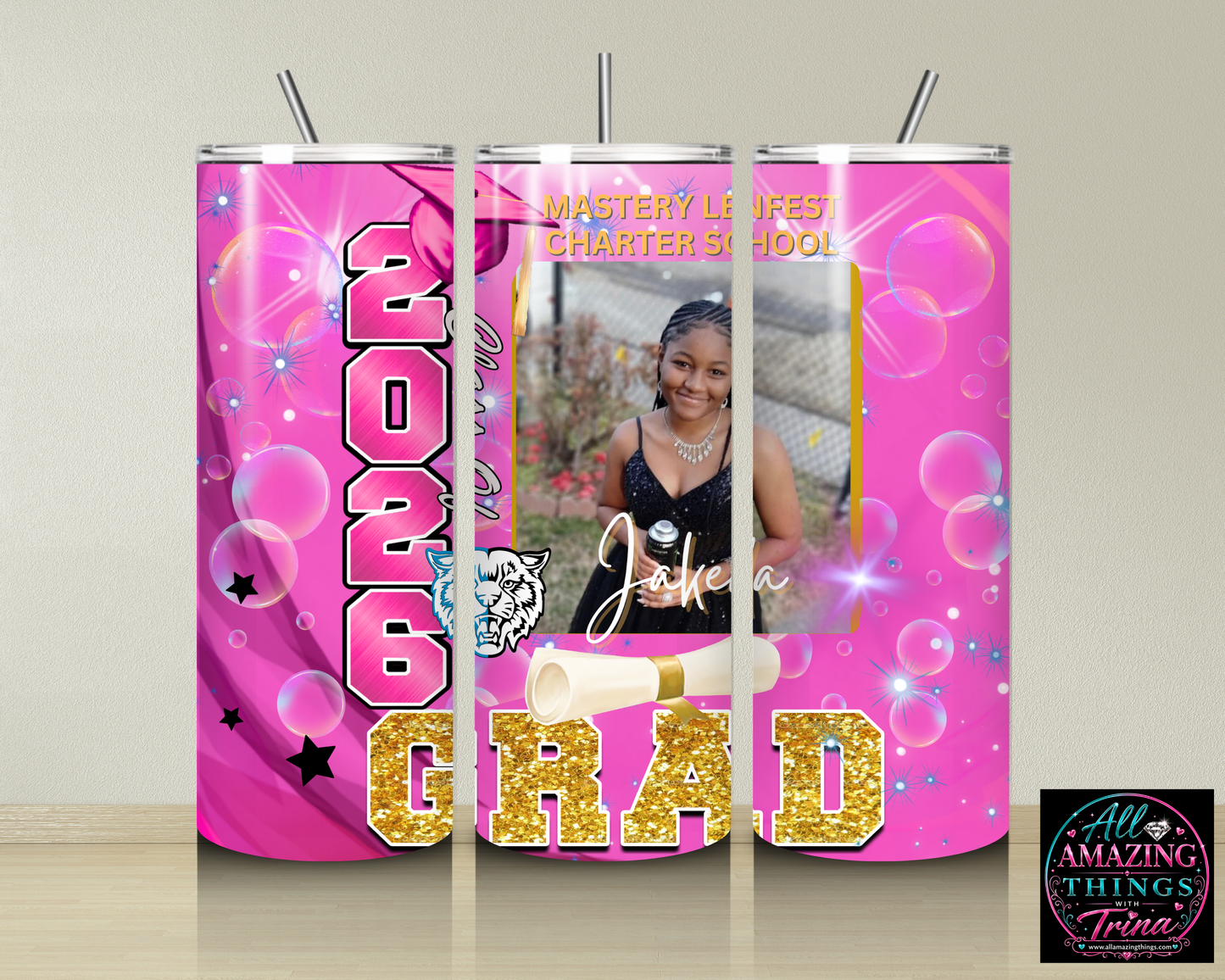 PERSONALIZED GRAD 2026 TUMBLER