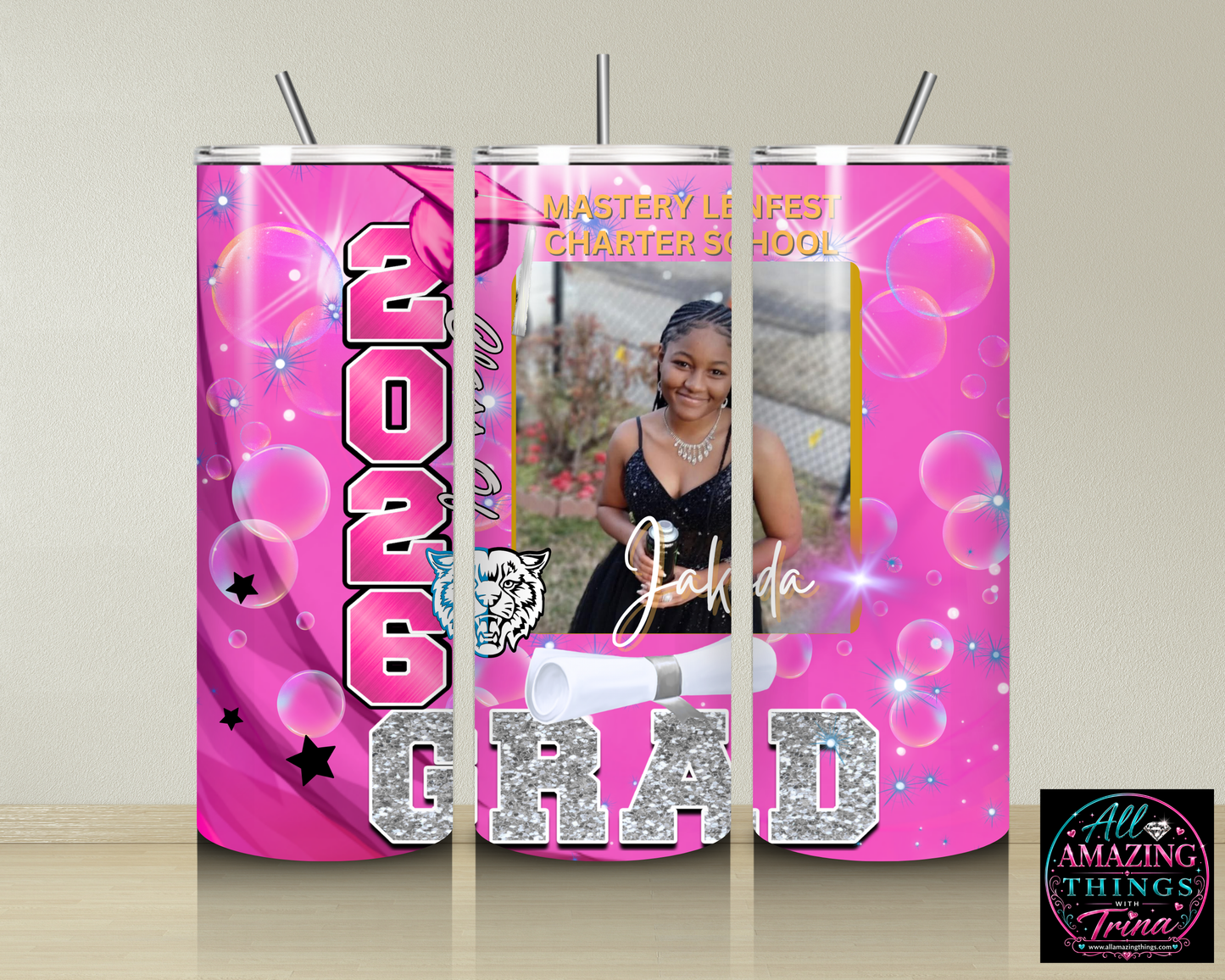 PERSONALIZED GRAD 2026 TUMBLER
