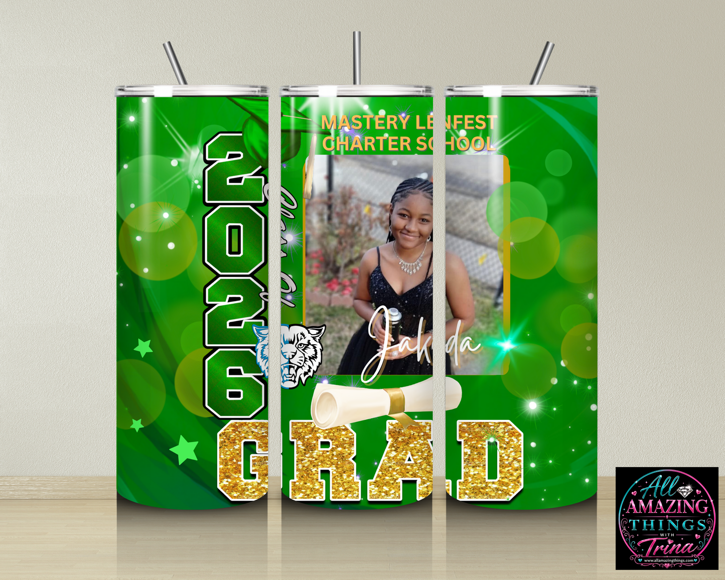 PERSONALIZED GRAD 2026 TUMBLER