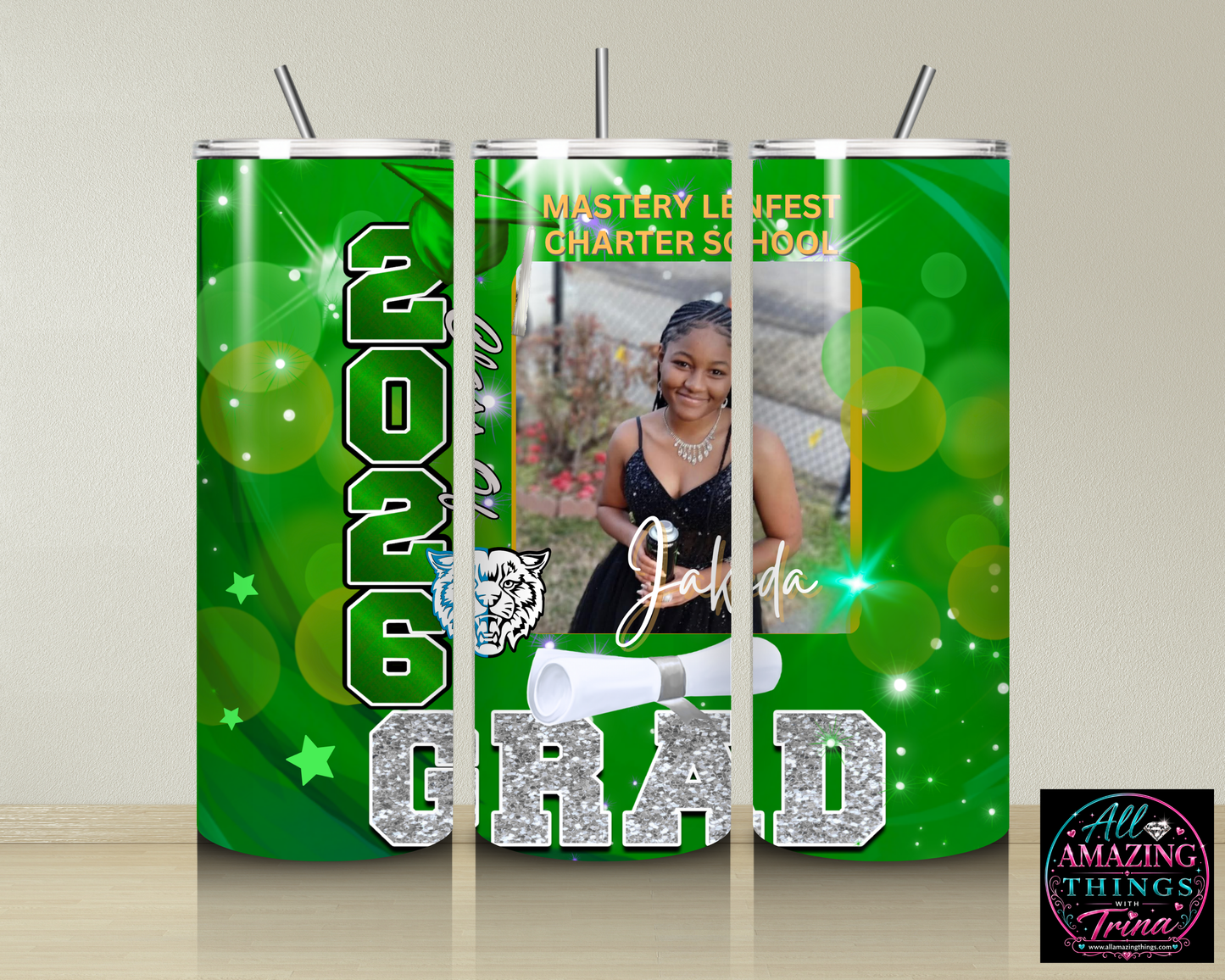 PERSONALIZED GRAD 2026 TUMBLER