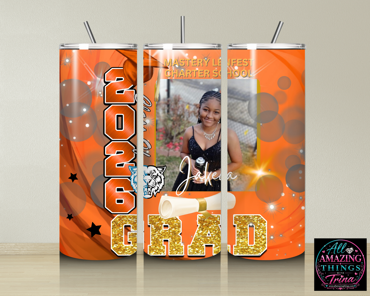 PERSONALIZED GRAD 2026 TUMBLER