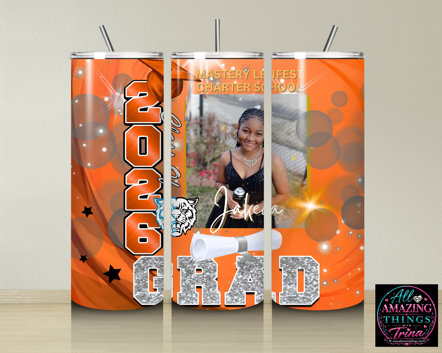 PERSONALIZED GRAD 2026 TUMBLER