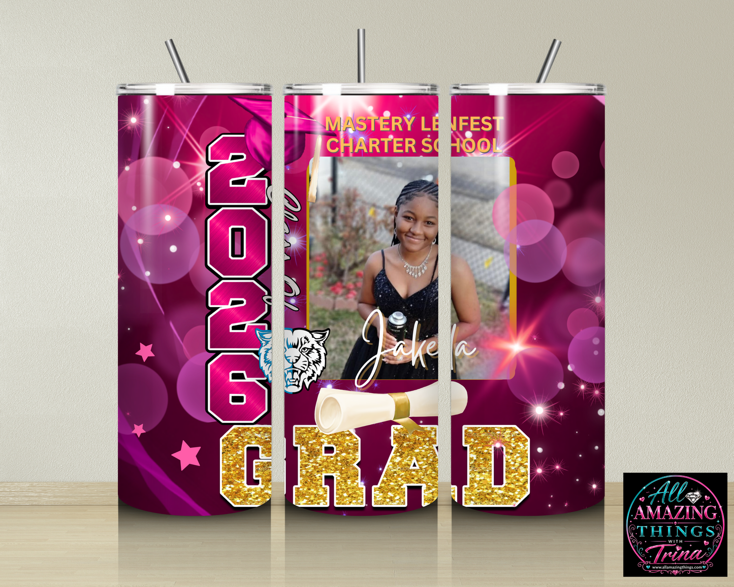 PERSONALIZED GRAD 2026 TUMBLER