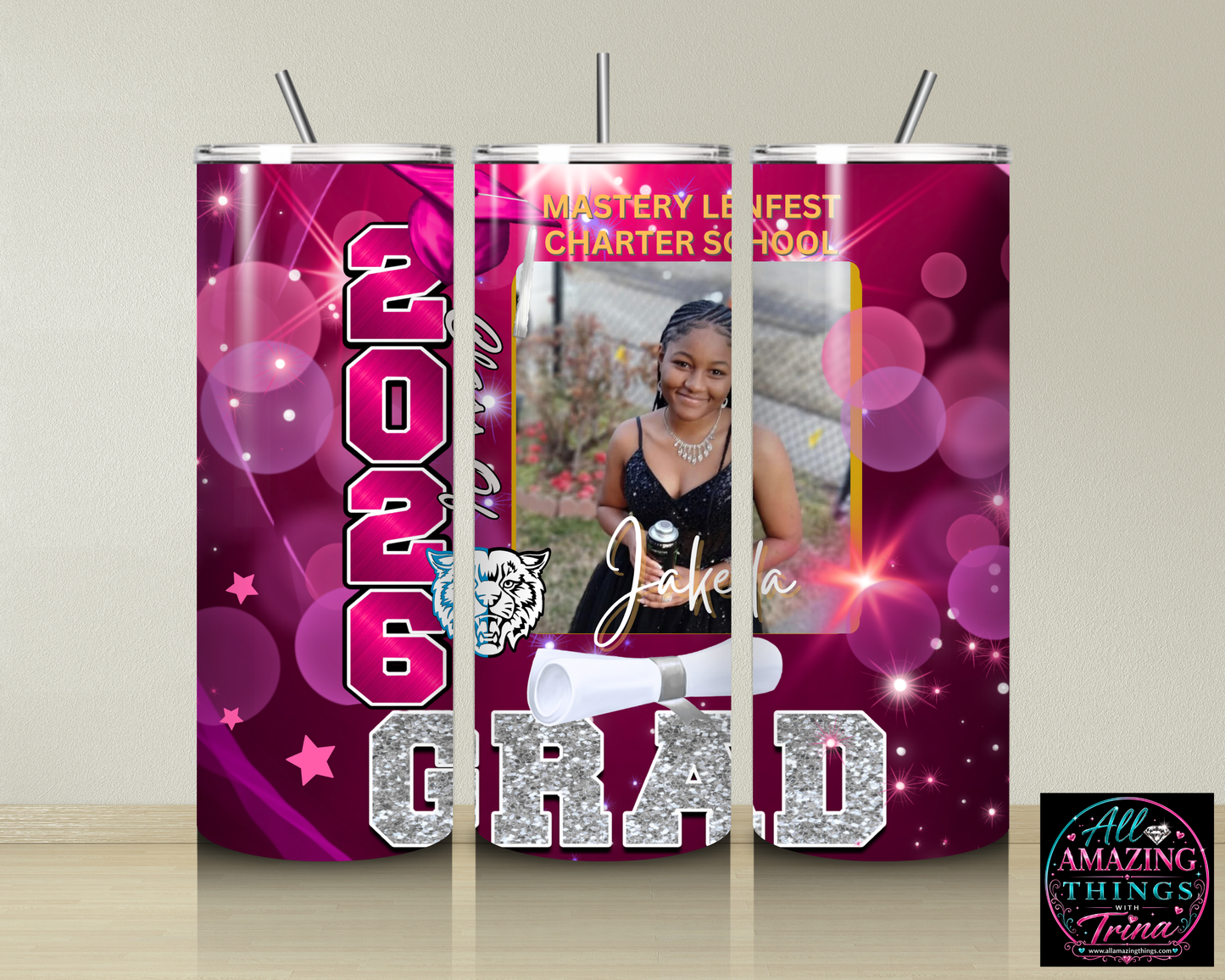 PERSONALIZED GRAD 2026 TUMBLER