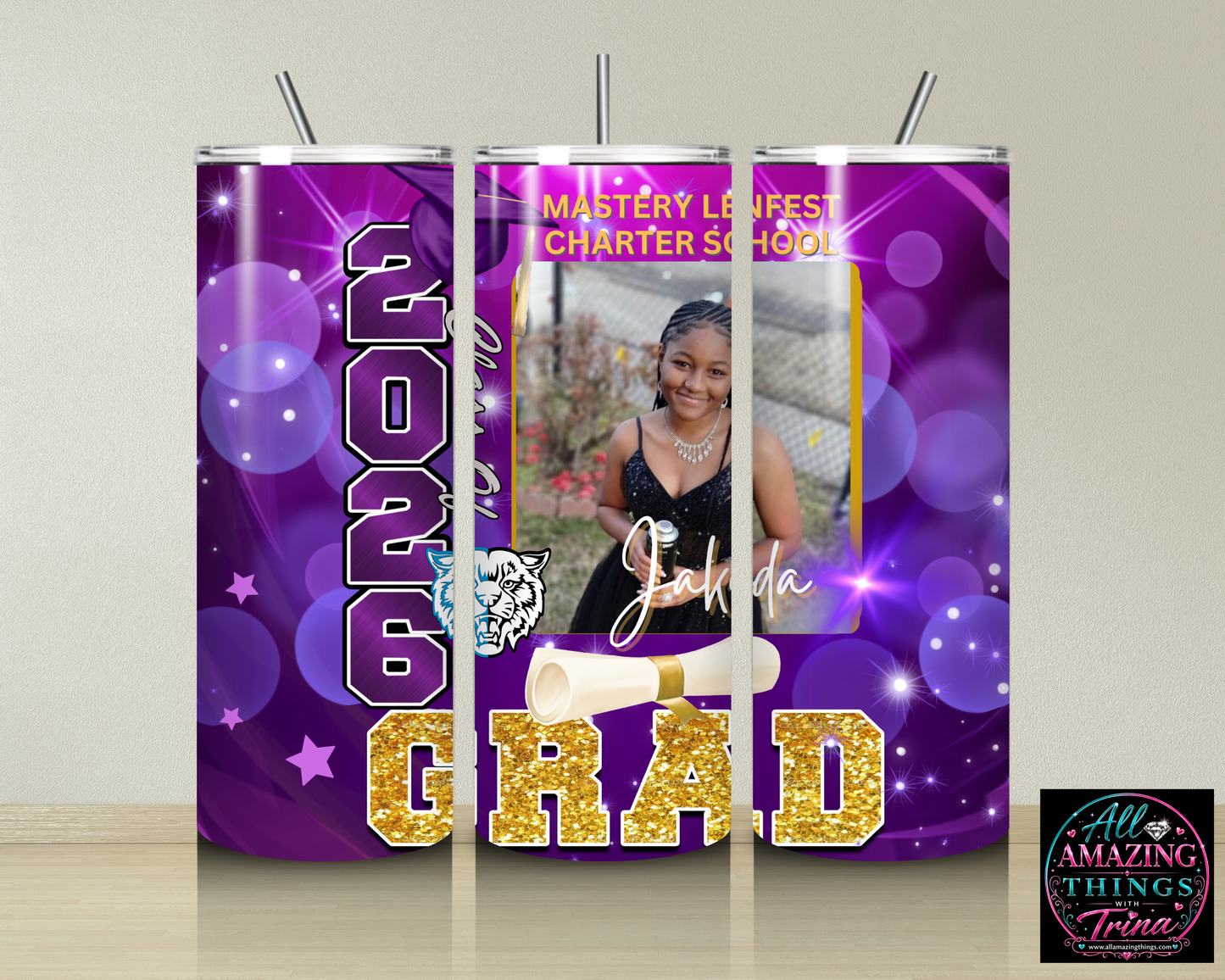 PERSONALIZED GRAD 2026 TUMBLER