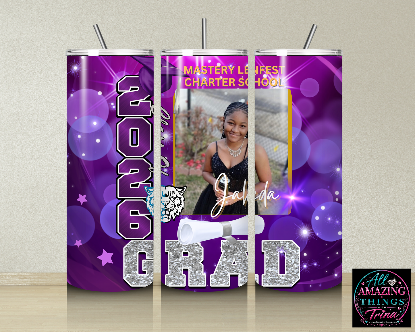 PERSONALIZED GRAD 2026 TUMBLER